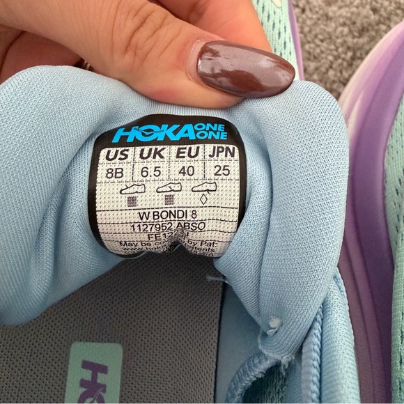 Hoka Women's Bondi 8 - Airy Blue/Sunlit Ocean - Picture 8 of 9
